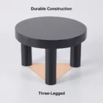 ⁦طاولة دائرية خشب بثلاثة أرجل⁩ - الصورة ⁦4⁩