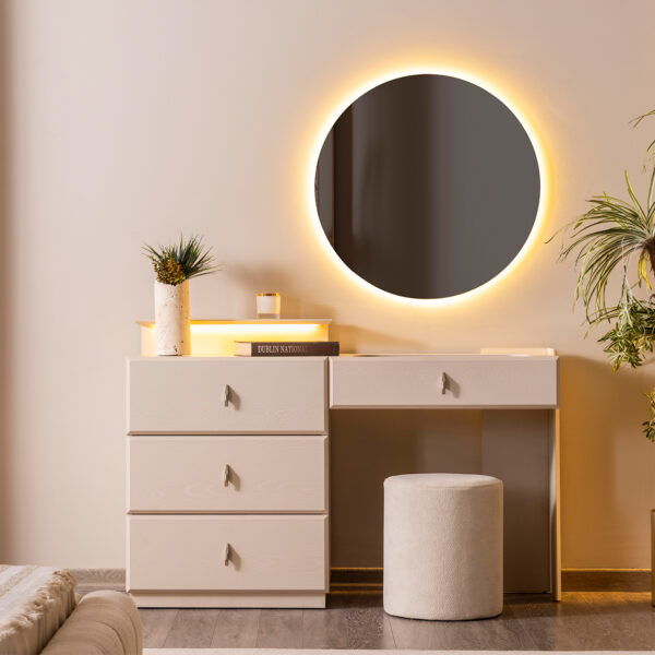 Dresser-FUR12- تسريحة لون ابيض110سم