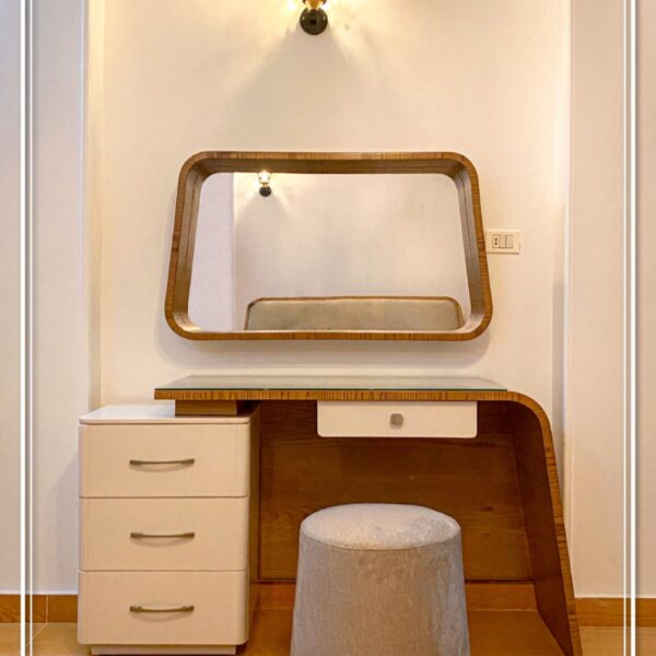 Dresser-FUR13- تسريحة ابيض وخشبى140سم