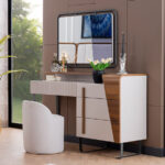 Dresser-FUR08- تسريحة ابيض وخشبى120سم