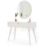 Dresser-FUR10- تسريحة ابيض وخشبى90سم