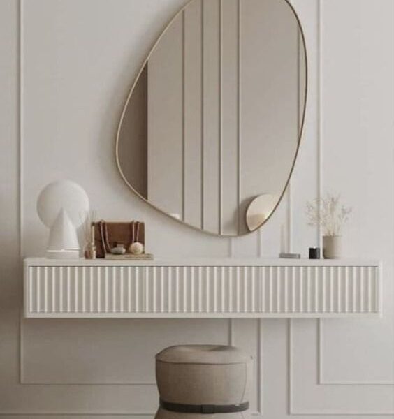 Dresser-FUR11- تسريحة لون أبيض 120سم