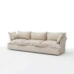 ⁦كنبة بثلاثة مقاعد خشب زان⁩ - الصورة ⁦2⁩