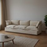 كنبة بثلاثة مقاعد خشب زان