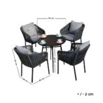 ⁦طقم سفرة ولستون 4 كراسي و ترابيزة⁩ - الصورة ⁦2⁩