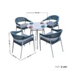 ⁦طقم سفرة جيسي 4 كراسي و ترابيزة⁩ - الصورة ⁦2⁩