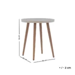 ⁦طقم احبال سيرموني 2 كرسي و ترابيزة خشبي في ابيض⁩ - الصورة ⁦5⁩