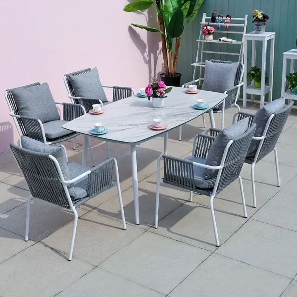 طقم سفرة أحبال 6 كراسي