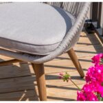 ⁦طقم احبال سيرموني 2 كرسي و ترابيزة خشبي في ابيض⁩ - الصورة ⁦3⁩