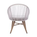 ⁦طقم احبال سيرموني 2 كرسي و ترابيزة خشبي في ابيض⁩ - الصورة ⁦7⁩