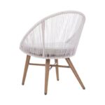 ⁦طقم احبال سيرموني 2 كرسي و ترابيزة خشبي في ابيض⁩ - الصورة ⁦8⁩