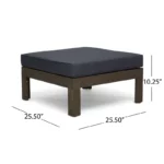 ⁦ركنة خشب زان أحمر روماني متعددة القطع بتصميم عصري ومقاومة للعوامل الجوية⁩ - الصورة ⁦4⁩