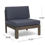 ⁦ركنة خشب زان أحمر روماني متعددة القطع بتصميم عصري ومقاومة للعوامل الجوية⁩ - الصورة ⁦6⁩