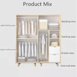 ⁦دولاب 2دلفة جرار 140سم - FUR-CAB-09⁩ - الصورة ⁦3⁩