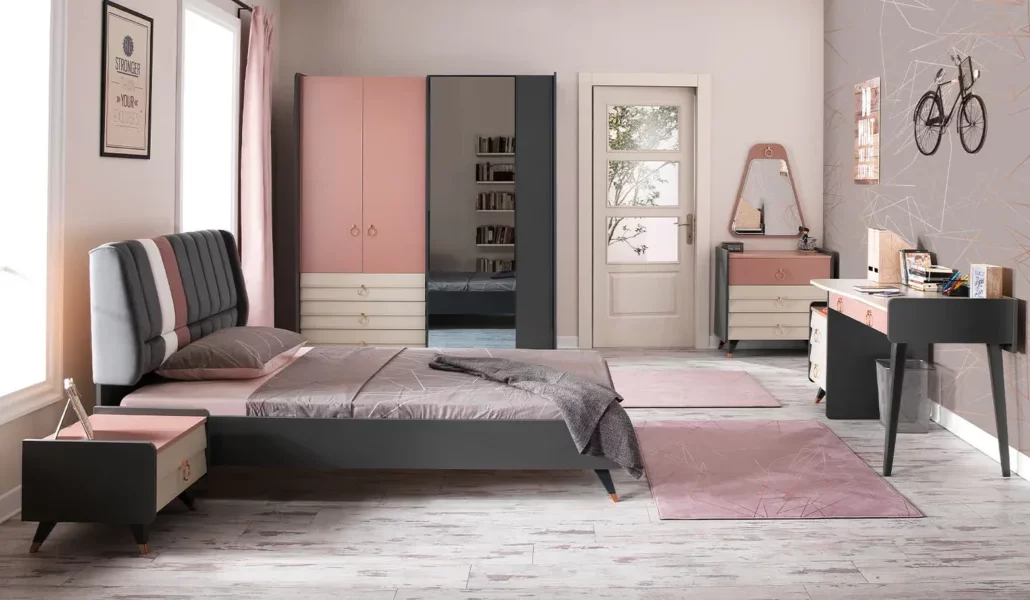 normev-setra-genc-odasi-takimi-3 FUR- CH-04-غرفة نوم اطفال-شباب - الصورة 1