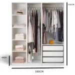 ⁦دريسينج مفتوح 160سم FUR-CAB-01⁩ - الصورة ⁦3⁩